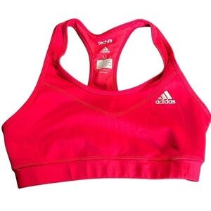 Adidas Climalite size M sports bra pink and white